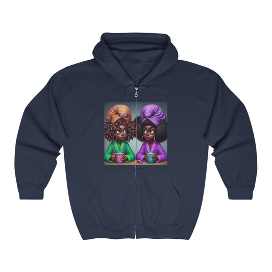 Monday Vibes Unisex Heavy Blend™ Full Zip Hooded Sweatshirt #MV1