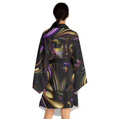 Purple Reign Long Sleeve Kimono Robe (AOP) #PR1