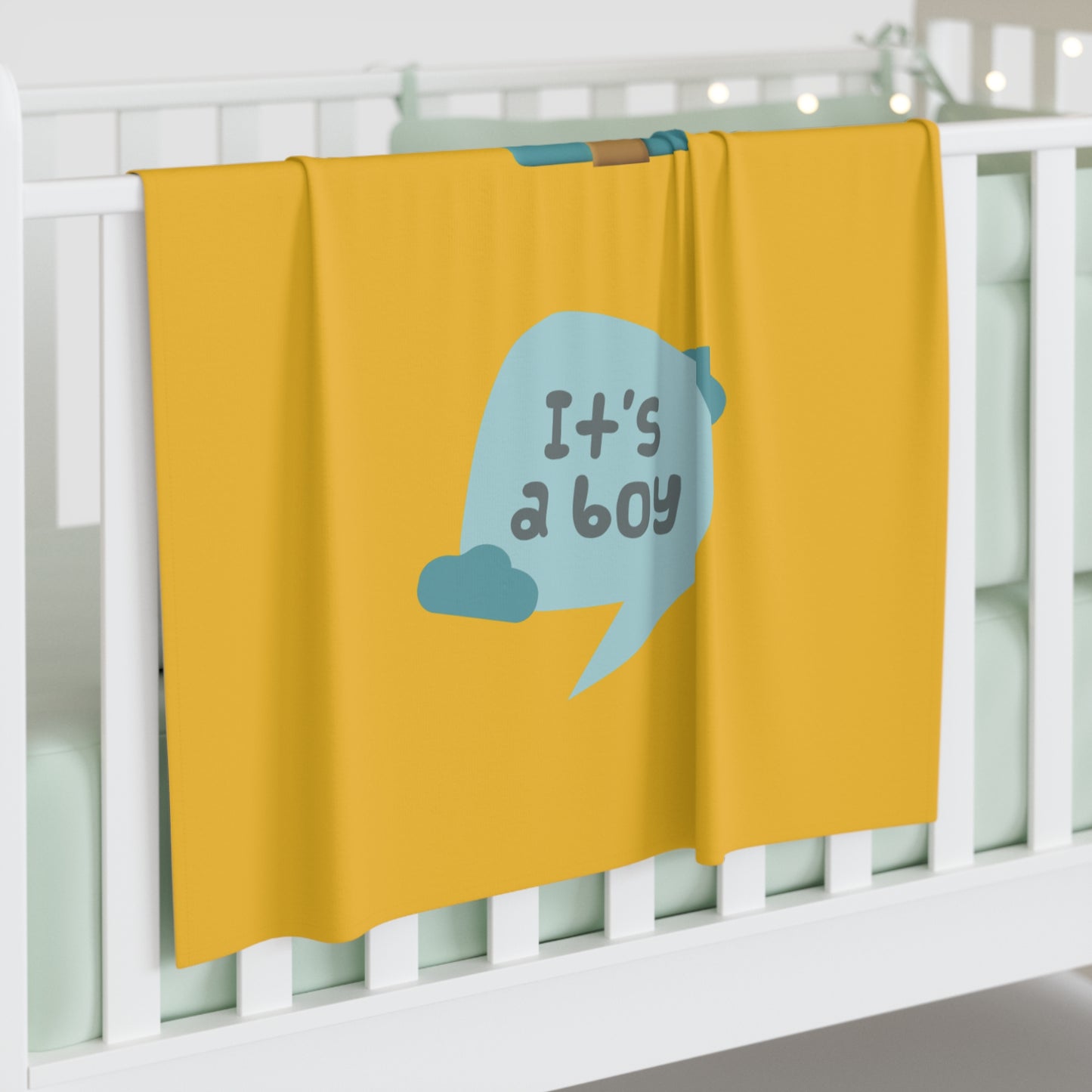 It's A Boy Baby Swaddle Blanket #IAB3