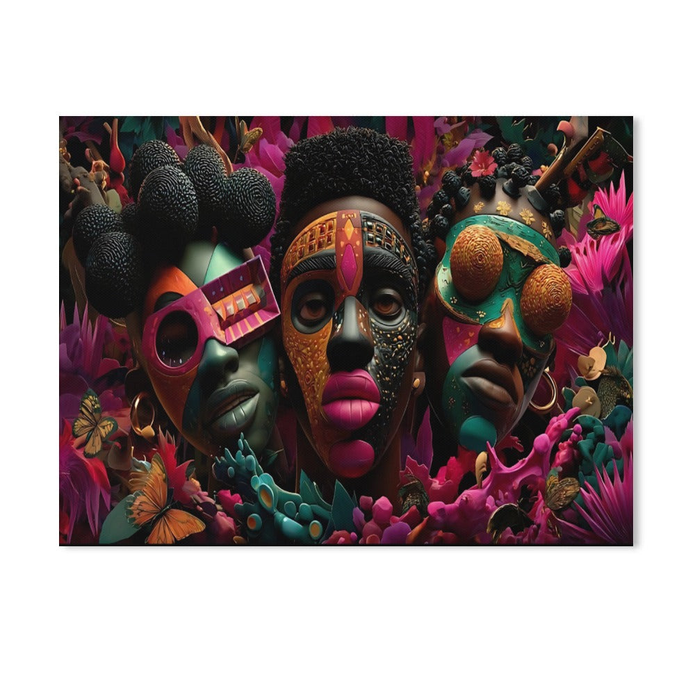 AfroCentric Canvas Print Multiple Sizes No Frame