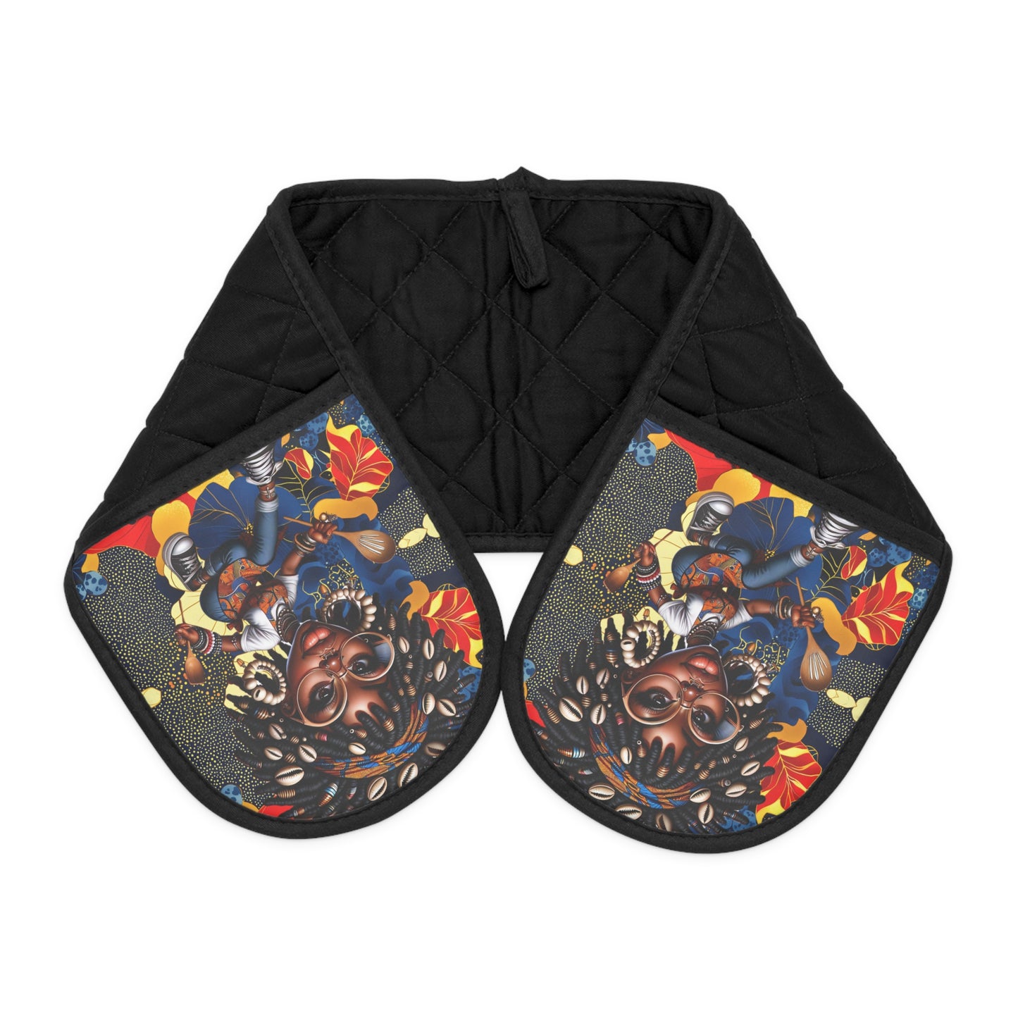 Ankara Print Oven Mitts, African Kitchen Decor, Afrocentric Cooking Accessory, Tribal Oven Gloves, Ethnic Cooking Gift