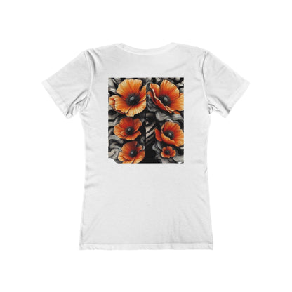 Zebra Fantasy The Boyfriend Tee for Women #ZF17