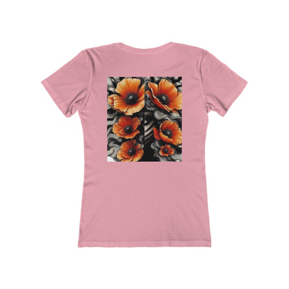 Zebra Fantasy The Boyfriend Tee for Women #ZF17