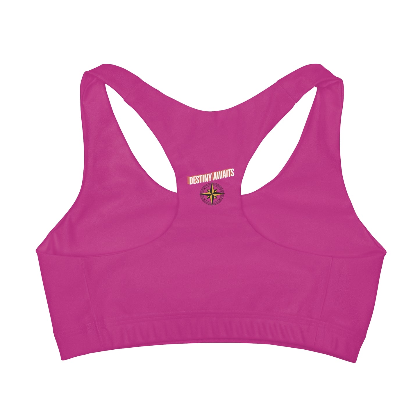 Destined For Greatness Girls' Double Lined Seamless Sports Bra (AOP) #1