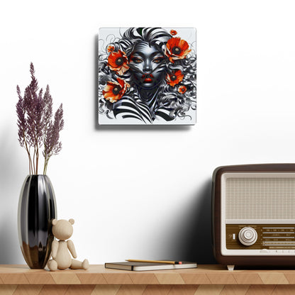Zebra Fantasy Acrylic Wall Clock #ZF29