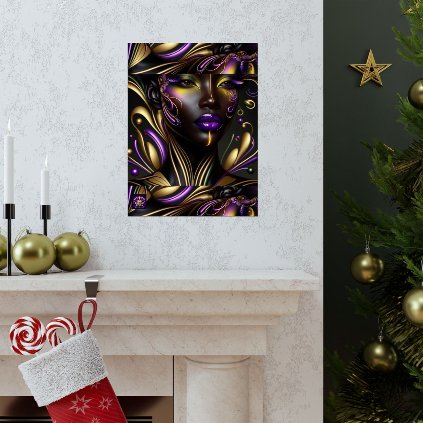 Purrple Reign Matte Vertical Posters #PR7