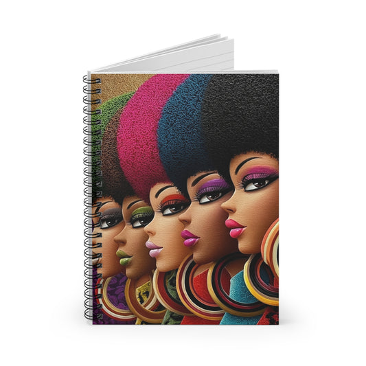 Vibrant Afro-Chic Spiral Notebook, Colorful Notebook for Writers, Gift for [...]
