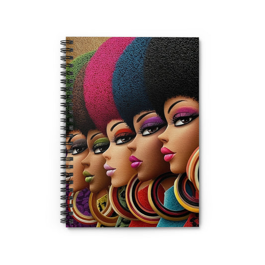 Vibrant Afro-Chic Spiral Notebook, Colorful Notebook for Writers, Gift for [...]