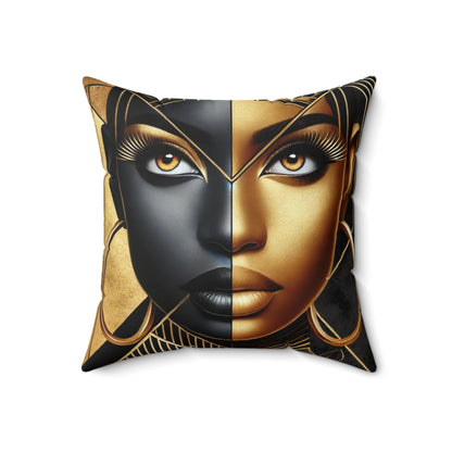 Amber Radiance Spun Polyester Square Pillow #AR1