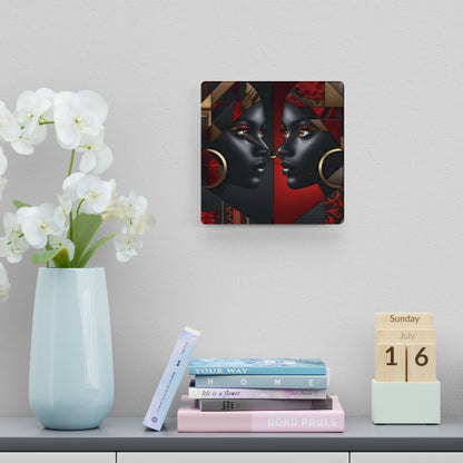 Dual Faced Acrylic Wall Clock #DF1