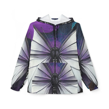 Butterfly Beauty Windbreaker Jacket - Lightweight Festival Coat, Nature Lover