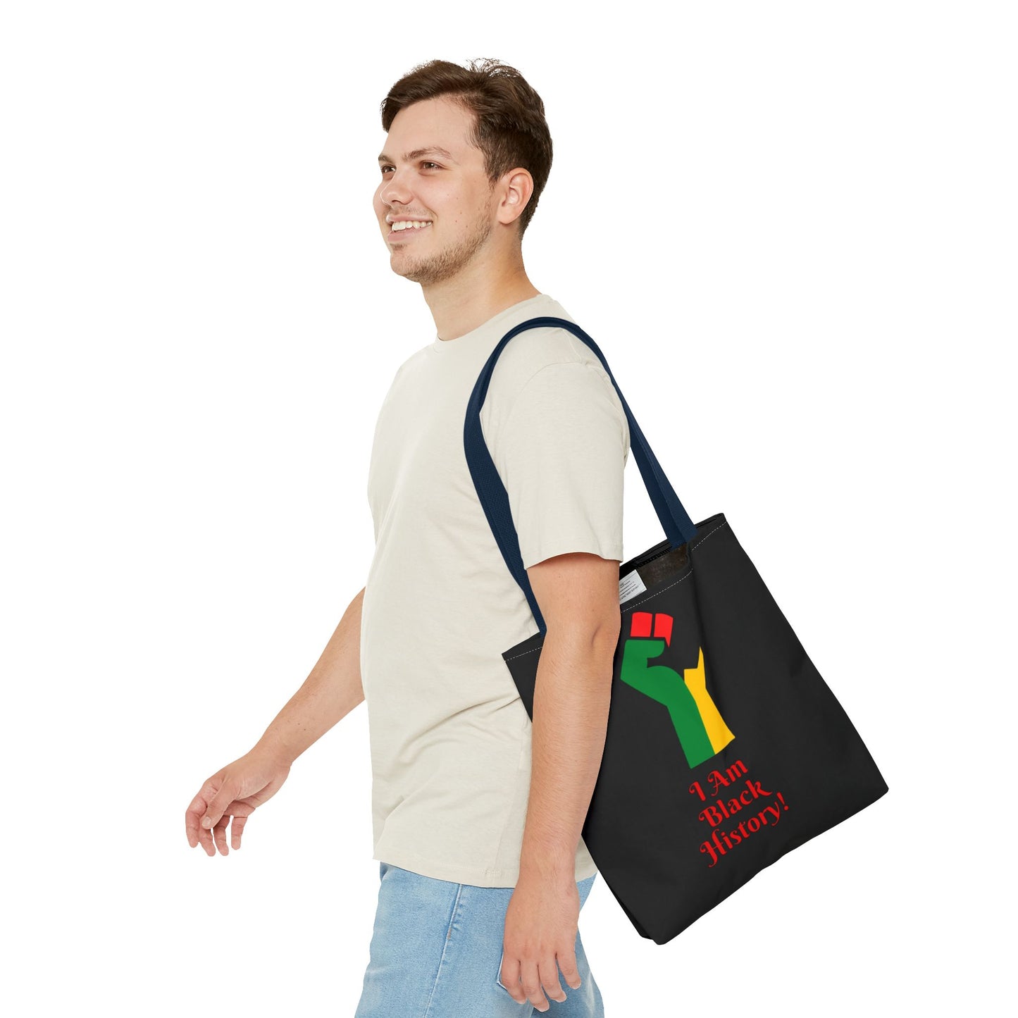 Empowering Black History Tote Bag - "I Am Black History!"