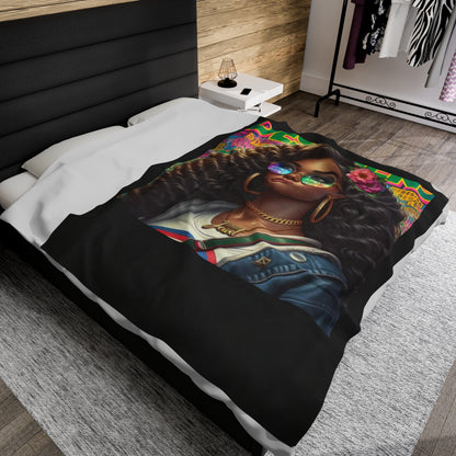 Destined For Greatness Velveteen Plush Blanket #33