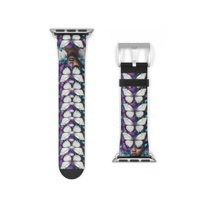 Colorful Butterfly Beauty Watch Band, Adjustable Smartwatch Strap, Floral Pattern, Unique Gift, Spring Fashion Must-Have #BB1