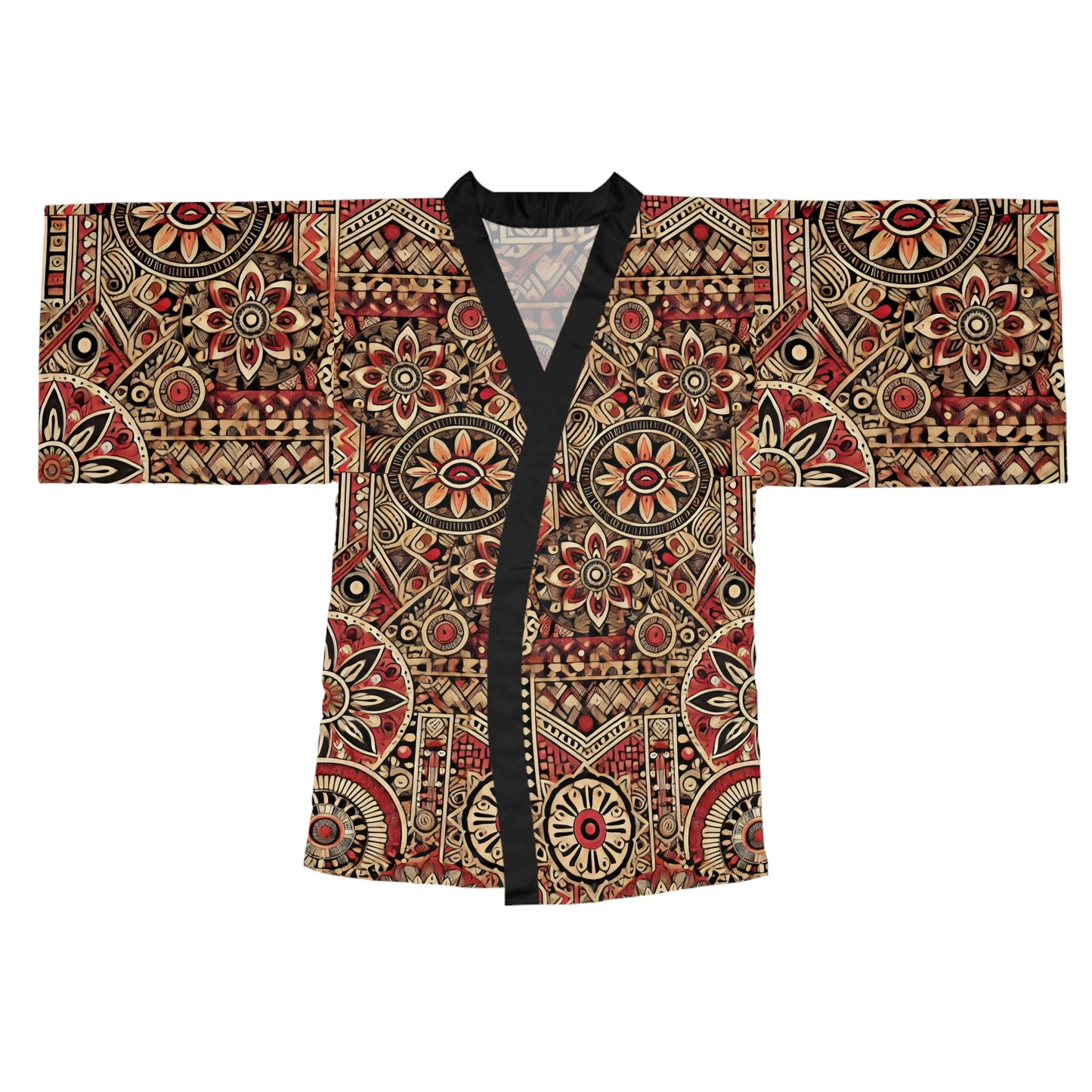Red Queen Long Sleeve Kimono Robe (AOP) #RQ2