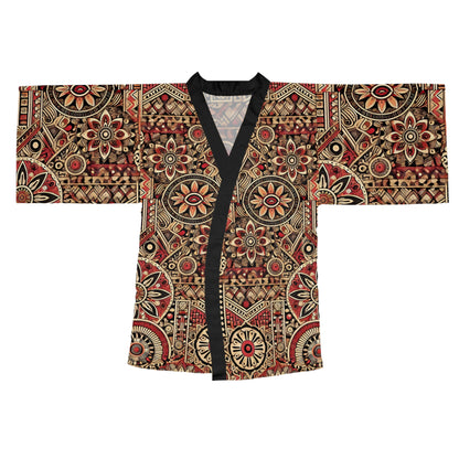 Red Queen Long Sleeve Kimono Robe (AOP) #RQ2