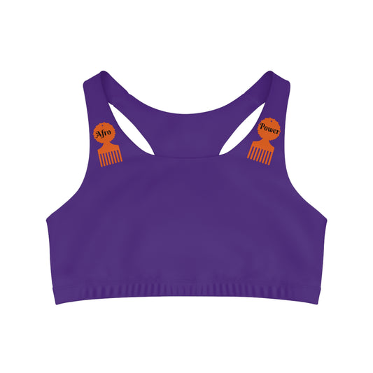 Afro Power Seamless Sports Bra (AOP) #AP1