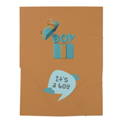It's A Boy Baby Swaddle Blanket #IAB3