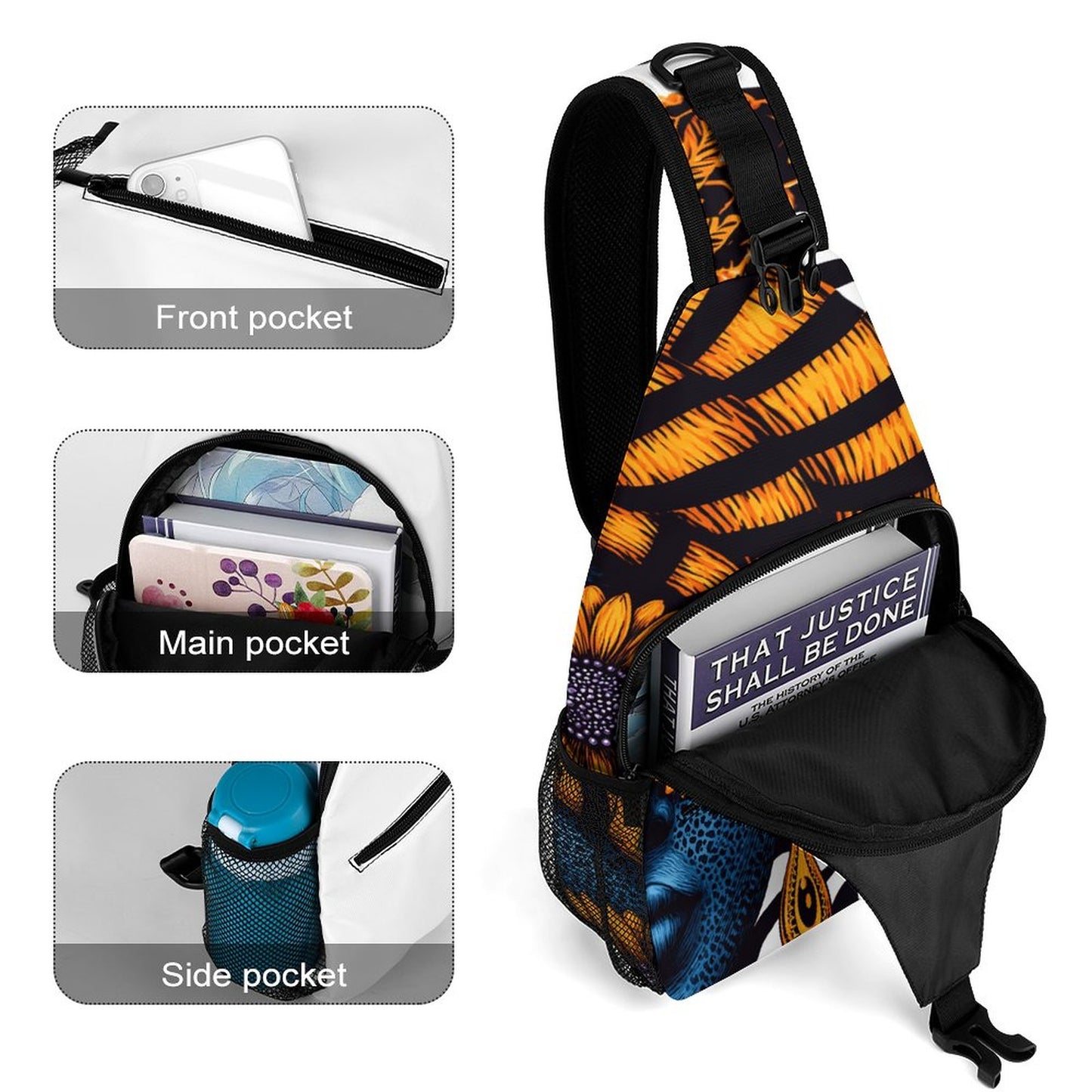 Create Unique Sling Bags with Our durable polyester (All-Over Printing)