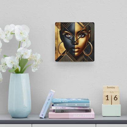 Amber Radiance Acrylic Wall Clock #AR1