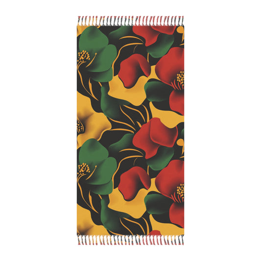 Boho Beach Towel - Vibrant Floral Design for Relaxation Summer Fun, Travel Pool Days Picnics Gift Idea