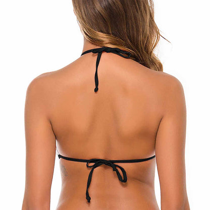 Halter Tie Front Bikini Top J18 (All-Over Printing)