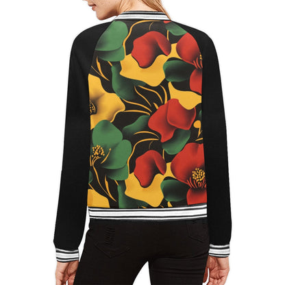 Women's Floral Pattern Jacket (Model H21)