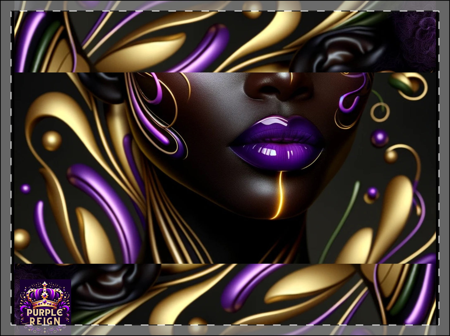 Purple Reign Framed Poster, Multi-Color #PR4