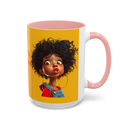 Enter At Your Own Risk Accent Coffee Mug (11, 15oz) #EYOR2