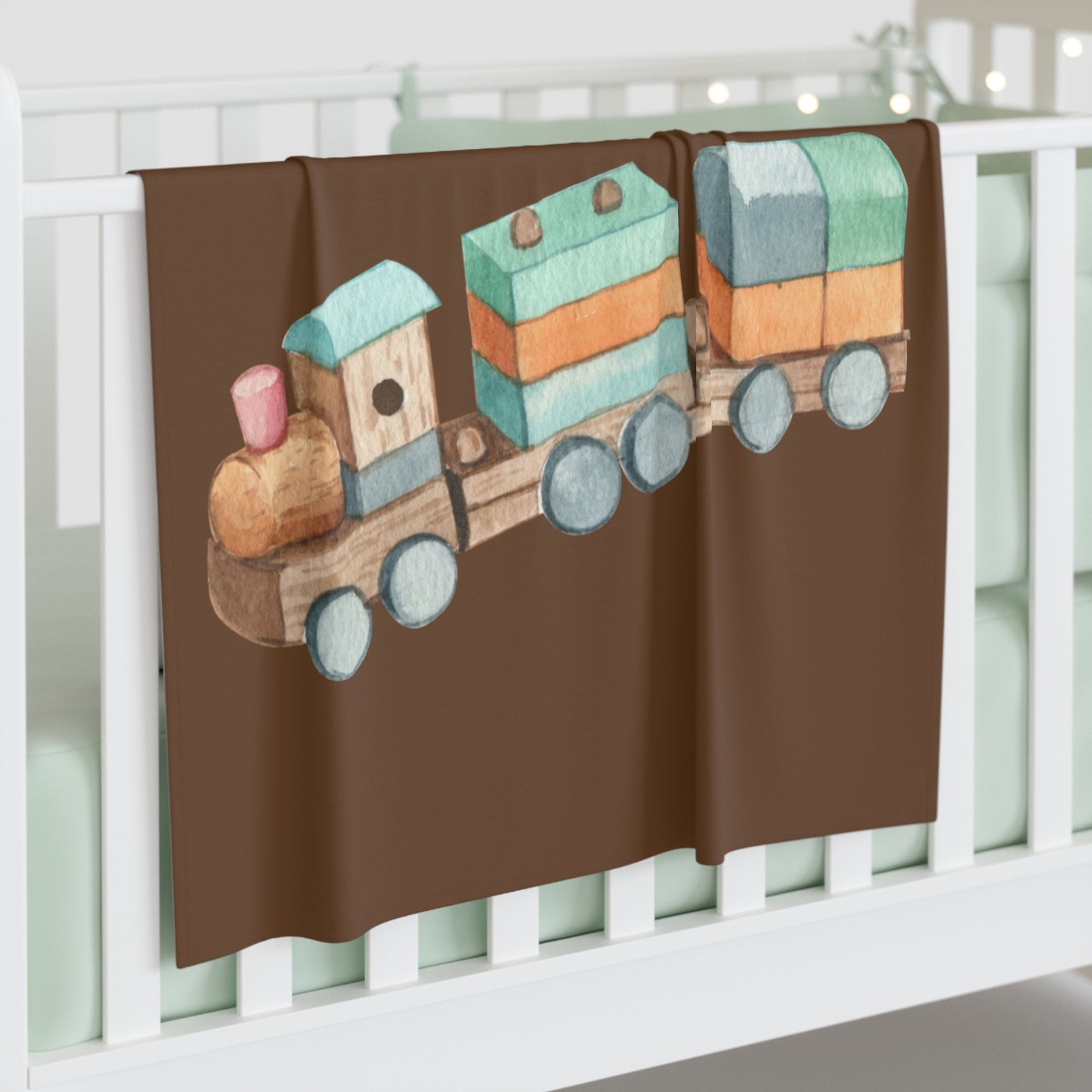 Train Baby Swaddle Blanket #TR1