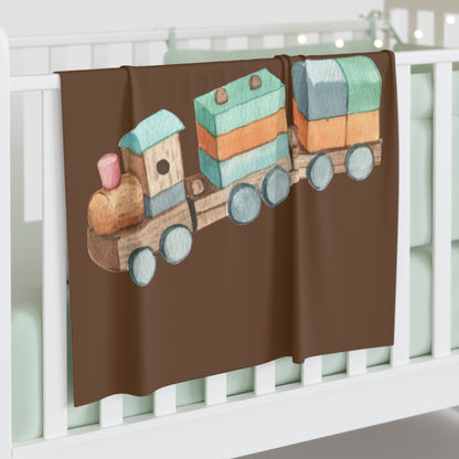 Train Baby Swaddle Blanket #TR1