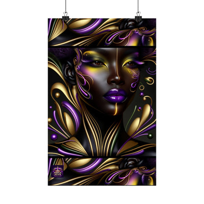 Purrple Reign Matte Vertical Posters #PR7