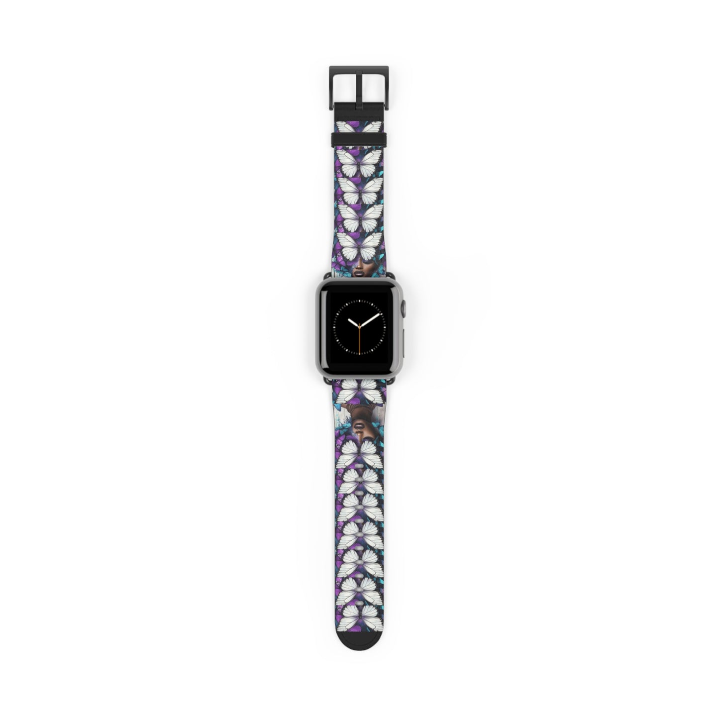 Colorful Butterfly Beauty Watch Band, Adjustable Smartwatch Strap, Floral Pattern, Unique Gift, Spring Fashion Must-Have #BB1