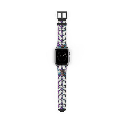 Colorful Butterfly Beauty Watch Band, Adjustable Smartwatch Strap, Floral Pattern, Unique Gift, Spring Fashion Must-Have #BB1
