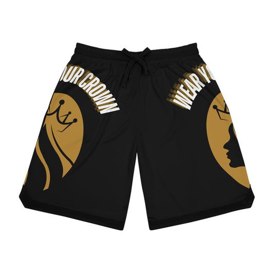 Wear Your Crown Basketball Rib Shorts (AOP) #23