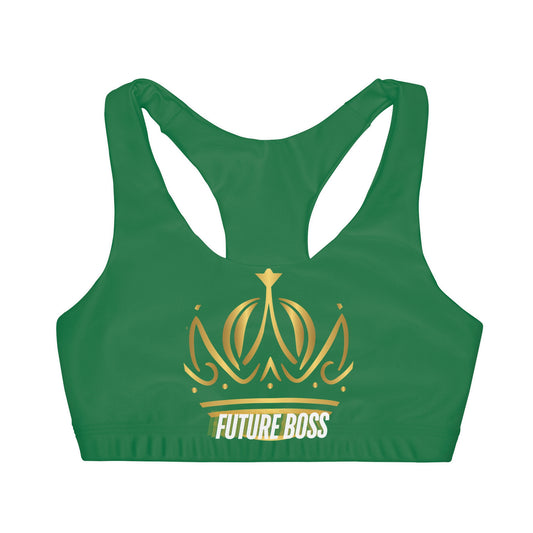 Future Boss Girls' Double Lined Seamless Sports Bra (AOP) #27