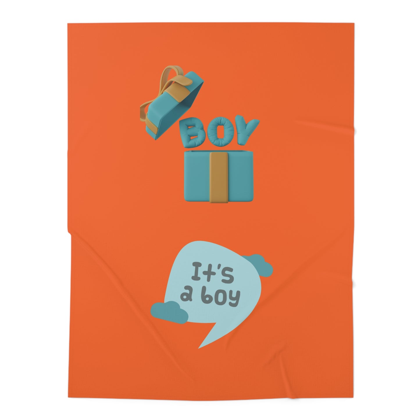 It's A Boy Baby Swaddle Blanket #IAB3