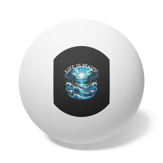 Life is Wavy Ping Pong Balls, 6 pcs #LW1