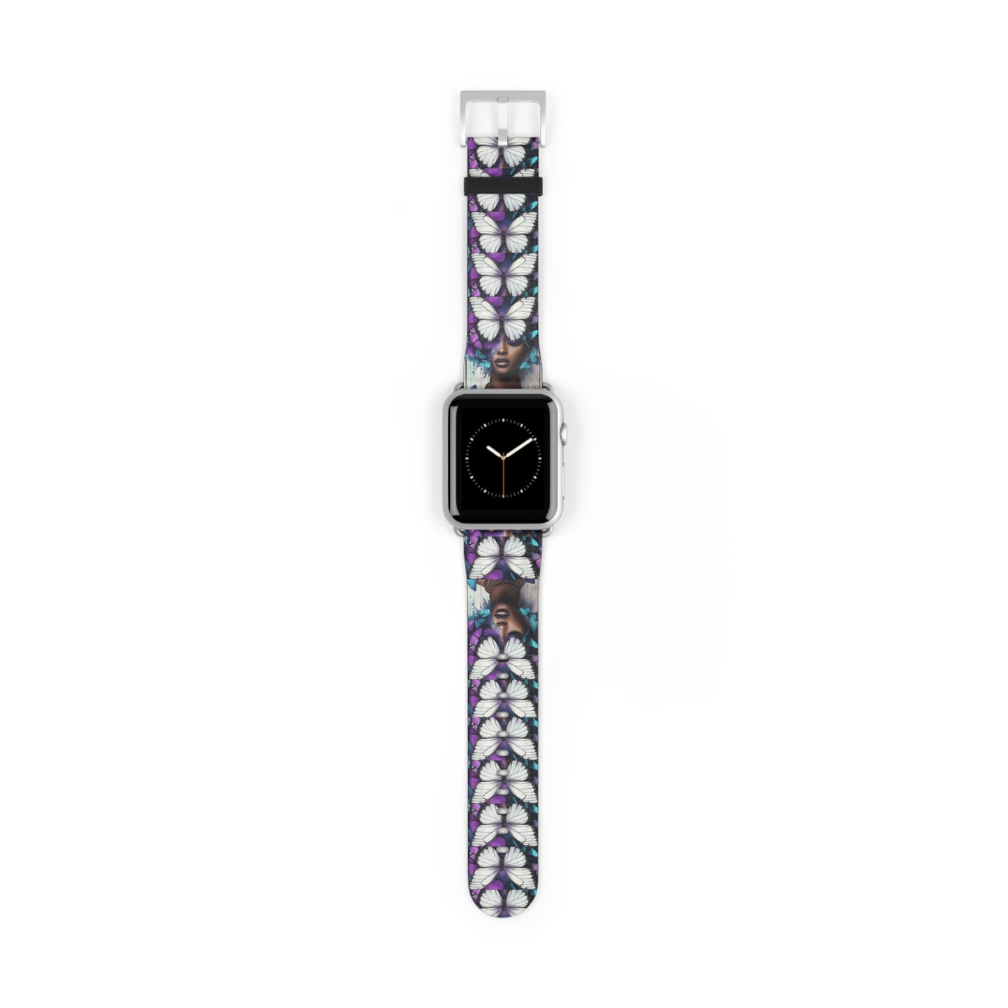 Colorful Butterfly Beauty Watch Band, Adjustable Smartwatch Strap, Floral Pattern, Unique Gift, Spring Fashion Must-Have #BB1