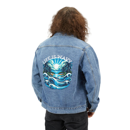 Life is Wavy Men's Denim Jacket #LW1