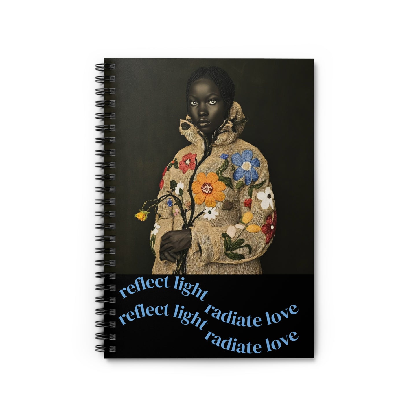 Empowerment Spiral Notebook, Motivational Self-Love Journal, Ruled Line -
