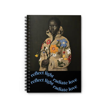 Empowerment Spiral Notebook, Motivational Self-Love Journal, Ruled Line -