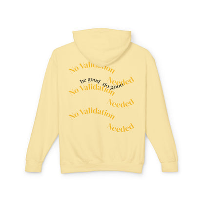 Empowering Affirmations Lightweight Hoodie, Inspirational Sweatshirt, Self Love