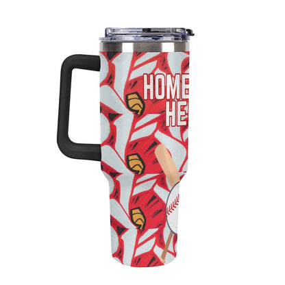 Home Run Hero 40oz Insulated Tumbler with Handle and Straw