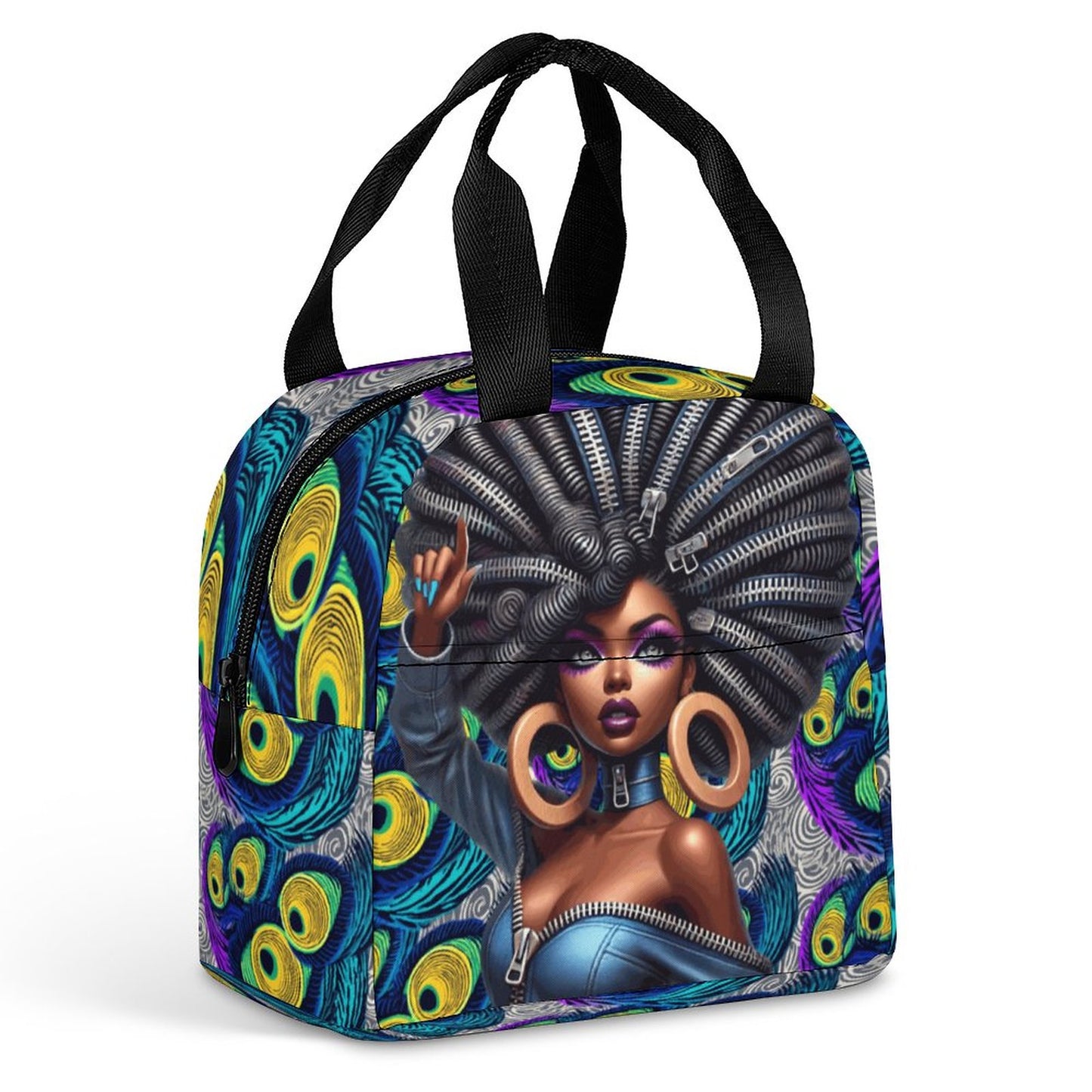 Insulated Lunch Bag with Pocket (All-Over Printing)