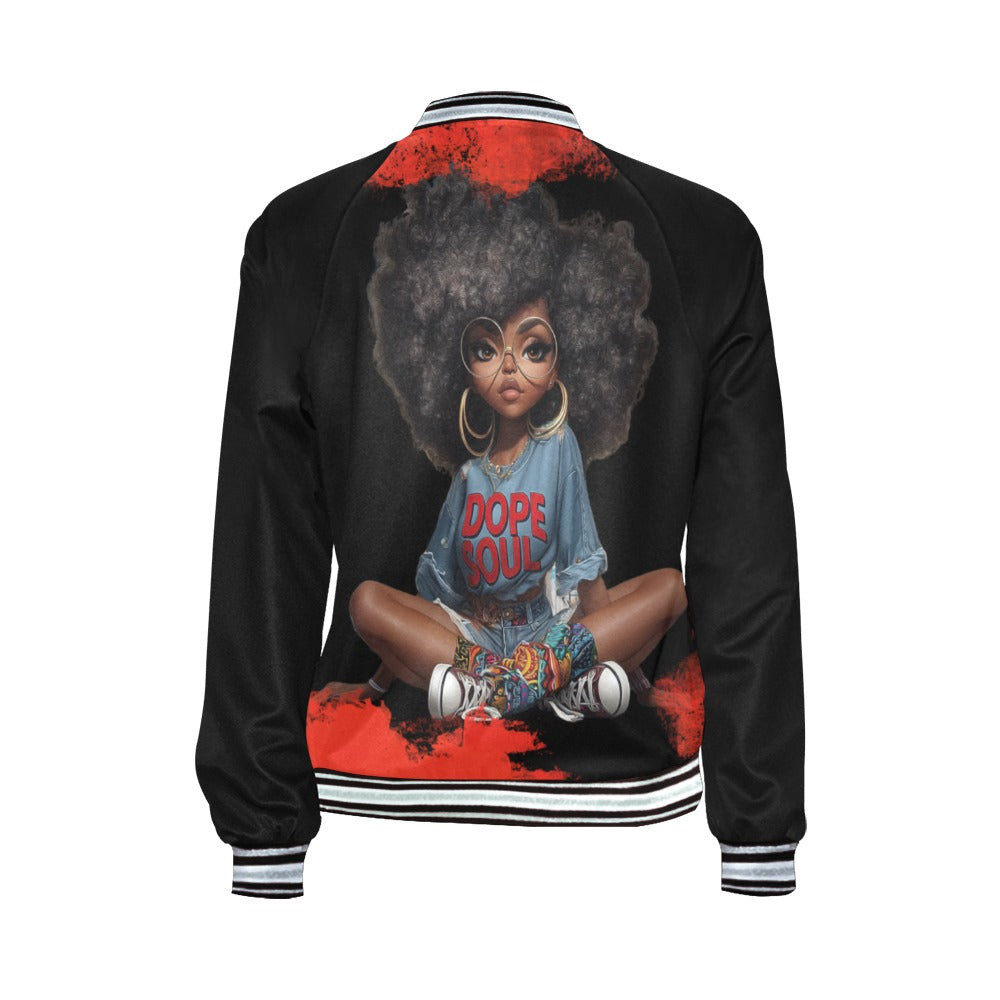 Dope Soul All Over Print Bomber Jacket for Women (Model H21) All Over Print Bomber Jacket for Women (Model H21)