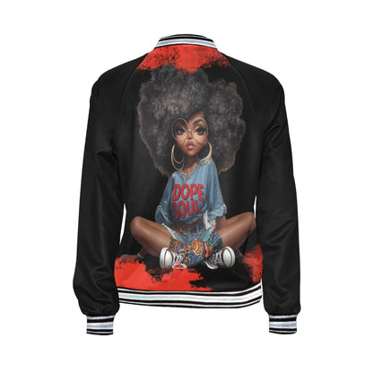 Dope Soul All Over Print Bomber Jacket for Women (Model H21) All Over Print Bomber Jacket for Women (Model H21)
