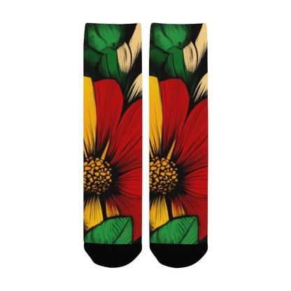 Floral Pattern Men's Socks Women's Custom Socks