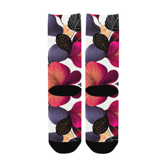 Floral Pattern Men's Socks Women's Custom Socks