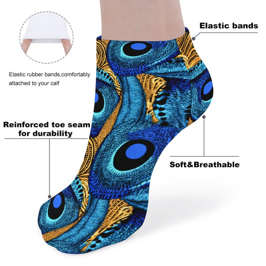 Peacock Comfortable Pattern Socks (5 Pairs Of The Same Picture)